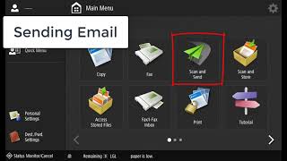 Scan and Send using Email on Canon imageRUNNER ADVANCE [upl. by Remas]