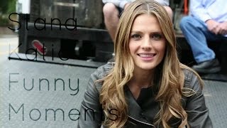 Stana Katic • Funny Moments [upl. by Lyrem]