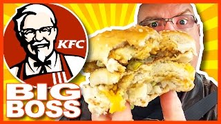 KFC ★ BIG BOSS ★ Sandwich and BigBox Review  Drive Through Test [upl. by Hildebrandt108]