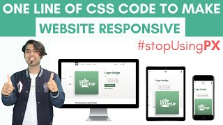 One Line of Code to make Website Responsive  CSS Units  CSS Master Series in Hindi in 2020 [upl. by Scrogan]