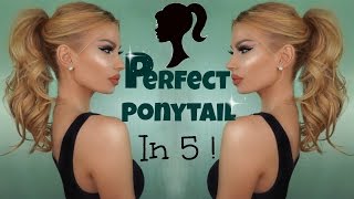 How To Do  THE PERFECT PONYTAIL  Hairstyle [upl. by Towrey11]