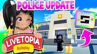 POLICE STATION UPDATE SECRETS in LIVETOPIA Roleplay roblox [upl. by Adianez416]