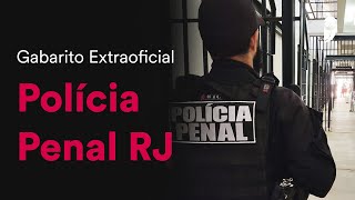 Gabarito Extraoficial Polícia Penal RJ [upl. by Ketty]