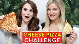 CHEESE PIZZA CHALLENGE ft iJustine [upl. by Temhem]