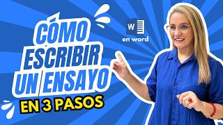 Redacta un Ensayo en 3 sencillos pasos [upl. by Seta]