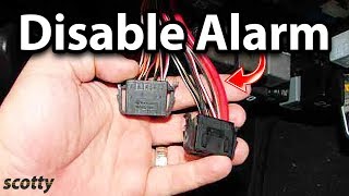 How to Disable Car Alarm [upl. by Aurelie]