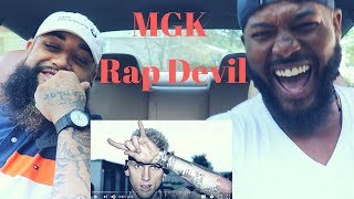 Machine Gun Kelly quotRap Devilquot Eminem Diss  REACTION [upl. by Adaurd]