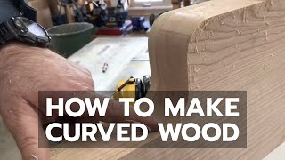 WOODWORKING Worlds Best Way to Make Curved Parts [upl. by Kapeed]