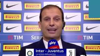 LITE FURIOSA TRA ADANI E ALLEGRI INTER  JUVENTUS 11 [upl. by Yelnoc349]