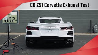 Stock C8 Z51 Corvette Exhaust Sound Test [upl. by Trakas]