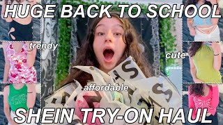 HUGE TRENDY BACK TO SCHOOL SHEIN TRYON HAUL 2021 [upl. by Dalury]