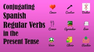 How to Conjugate Spanish Regular Verbs in the Present Tense [upl. by Ssac]