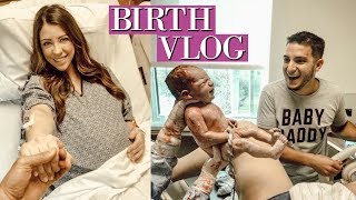 EMOTIONAL LIVE BIRTH VLOG  24 HOUR LABOR SUCCESSFUL VBAC [upl. by Stonwin7]