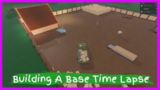 Roblox Lumber Tycoon 2 Building A Base Time Lapse [upl. by Cristionna]