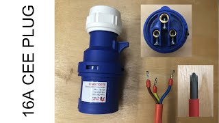 Wiring a 16 amp Plug Professionally  CEE 16A IP44 Plug [upl. by Ayian718]