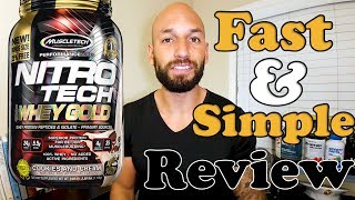 Muscletech Nitrotech 100 Whey Gold Protein Review [upl. by Vareck543]