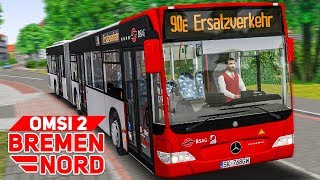 OMSI 2 BREMEN NORD 8 SCHIENENERSATZVERKEHR in Bremen  BUSSIMULATOR [upl. by Vento]