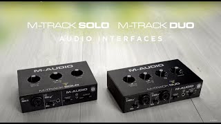 MAudio  Introducing the M Track Solo amp Duo Audio Interfaces [upl. by Virgy300]