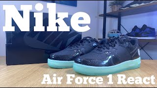 Nike Air Force 1 React LV8 on feet impressions [upl. by Brindle]