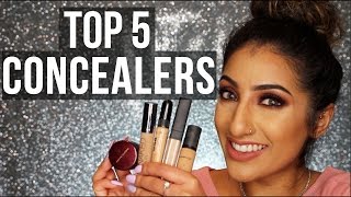 Top 5 Concealers  IndianAsianOliveWarm Skin Tone [upl. by Nolra835]