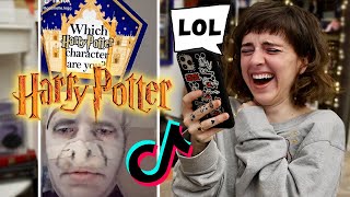 REACTING TO MY FAVORITE HARRY POTTER TIKTOKS [upl. by Marlee]