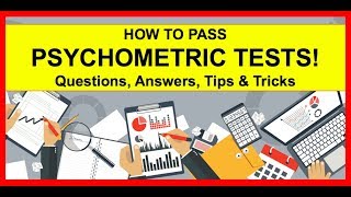 HOW TO PASS Psychometric Tests Example Questions Answers Tips amp Tricks [upl. by Russia]