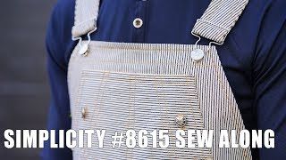 SEWALONG SIMPLICITY 8615 OVERALLS [upl. by Salomo]