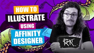 How to illustrate using Affinity Designer  Complete Workflow [upl. by Felten]