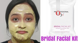 O3 professional bridal facial kit review  O3 bridal facial kit radiant and glowing skin [upl. by Mauretta]