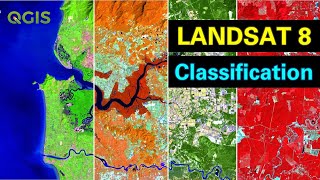 Landsat 8 Image Classification using QGIS [upl. by Garrott]