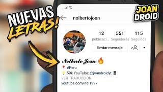 ¿CÓMO EDITAR O CAMBIAR LA LETRA DE INSTAGRAM [upl. by Aileen]