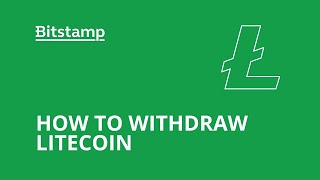 How to withdraw Litecoin from Bitstamp [upl. by Chantal804]