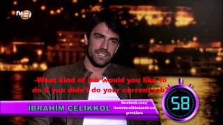 İbrahim Çelikkols answers in 60 seconds from the tv show quotSaba Tumerle bu gecequot [upl. by Nic289]