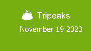 Microsoft Solitaire Collection  Tripeaks  November 19 2023 [upl. by Atikim]