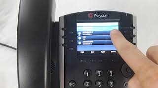 Polycom How to Clear Missed Calls [upl. by Edlihtam]