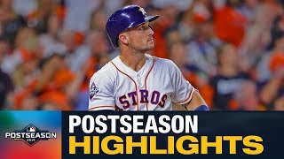 Alex Bregman 2019 MLB Postseason Highlights Young Astros stud has 4 home runs 12 RBIs in October [upl. by Arac949]