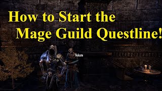 ESO How to Start the Mage Guild Questline [upl. by Worthington266]