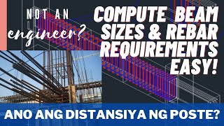 Beam Detailing Sizing Span Calculation etc  Compute Beam Sizes amp Rebar Requirements Easy [upl. by Aniarrol]