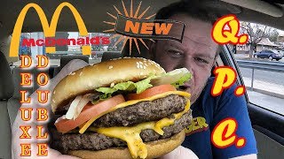 McDonalds ⭐DELUXE DOUBLE QUARTER POUNDER wCHEESE⭐ Food Review [upl. by Stearn]