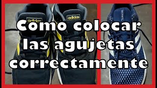 Como colocar las agujetas a los sneakers  RUNFALCON y QUESTAR CLIMACOOL [upl. by Hallvard566]