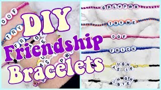 How to Make 3 EASY Friendship Bracelets VSCO inspired adjustable [upl. by Thane460]