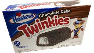 Chocolate Cake Twinkies Unwrapping [upl. by Atteynad]