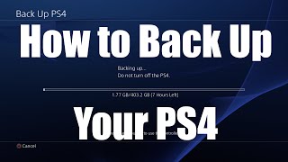 How to Back Up and Restore Your PS4 [upl. by Nhar187]