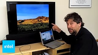 How to Stream Video from Your Laptop to HDTV  Intel [upl. by Eniarral]