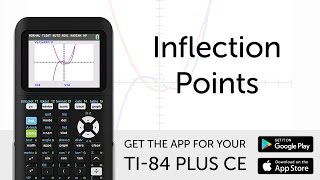 Inflection Points  Manual for TI84 Plus CE Graphing Calculator [upl. by Yecnuahc]