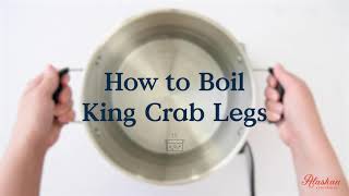 How to Boil Alaskan King Crab Legs [upl. by Heinrik]