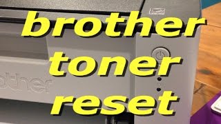 How to reset the Brother HL 1110 toner cartridge [upl. by Ahsatak]