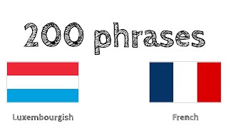 200 phrases  Luxembourgeois  Français [upl. by Anilrahc]