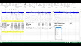 Statement of Cash Flows using Excel [upl. by Novek615]