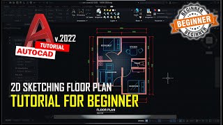 AutoCAD 2022 2D Sketching Tutorial For Beginner in 13 Minutes COMPLETE [upl. by Adyeren]